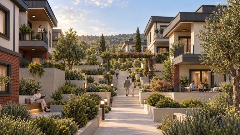Yalova Karadere’de peyzajlı butik villa yaşamını gösteren temsili AURA YALOVA görseli